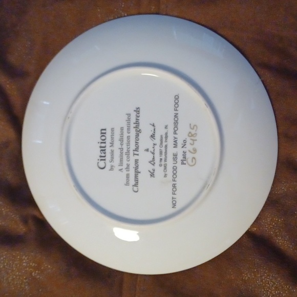 THE DANDURY MINT, CITATION BY SUSIE MORTON, CHAMPION THOROUGHBRED… - Picture 2 of 3